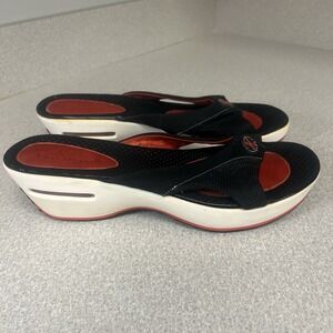 Womens COLE HAAN‎ AIR.HAMPDEN.SLIDES D19190 Black Nubur Size 10.5 B